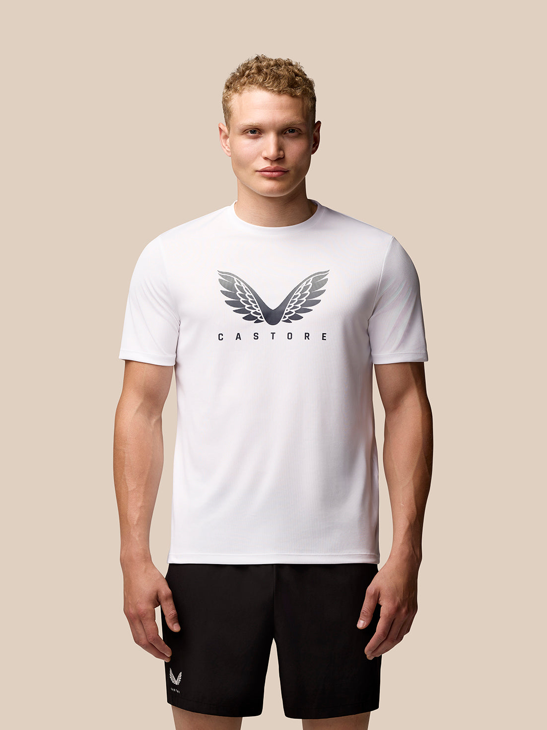 Mens Arch Script Graphic T-Shirt Bright White