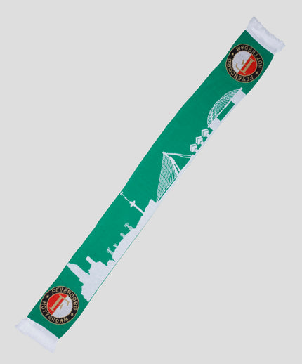 Feyenoord Scarf Rotterdam Skyline