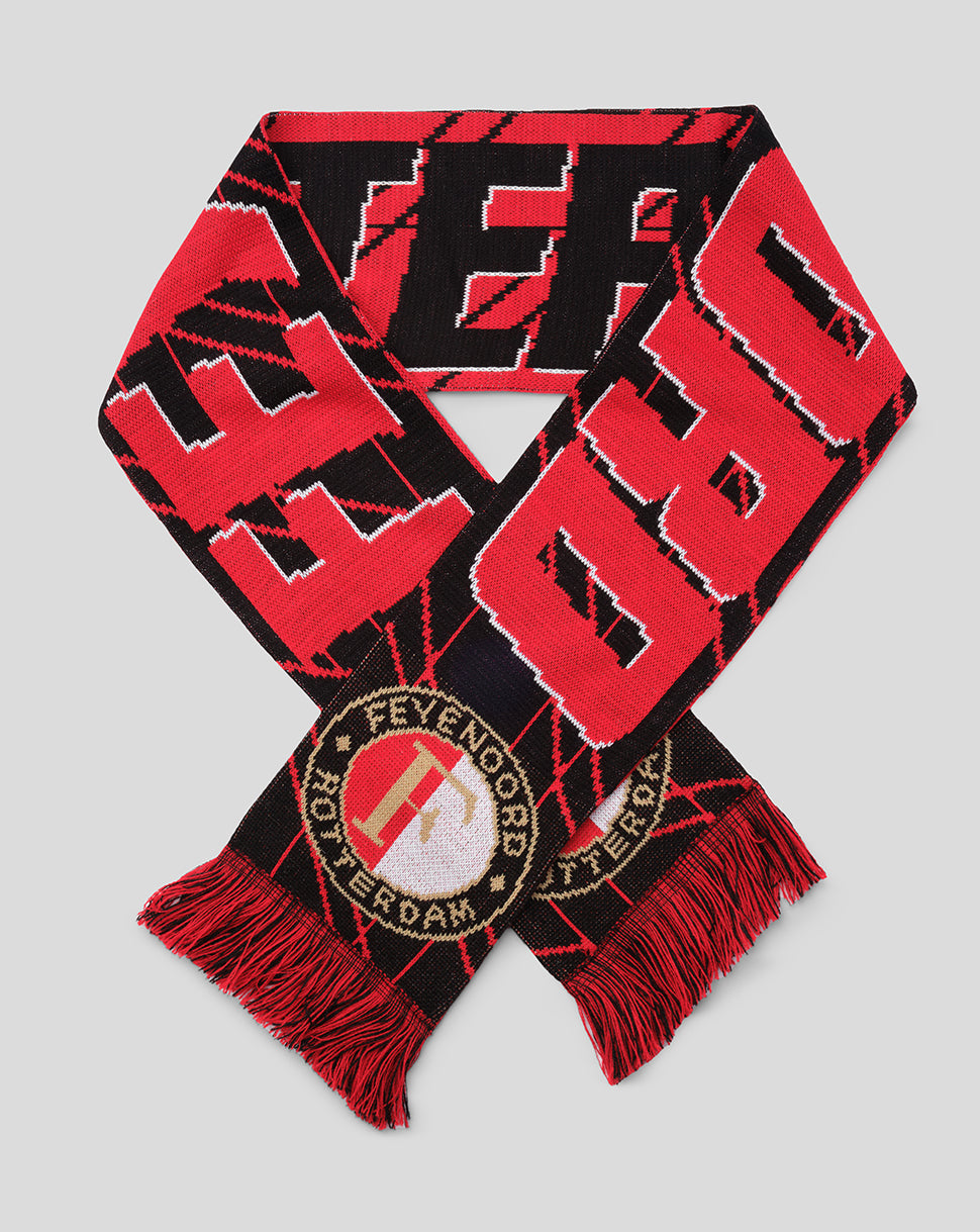 Scarf black-red logo 25/26