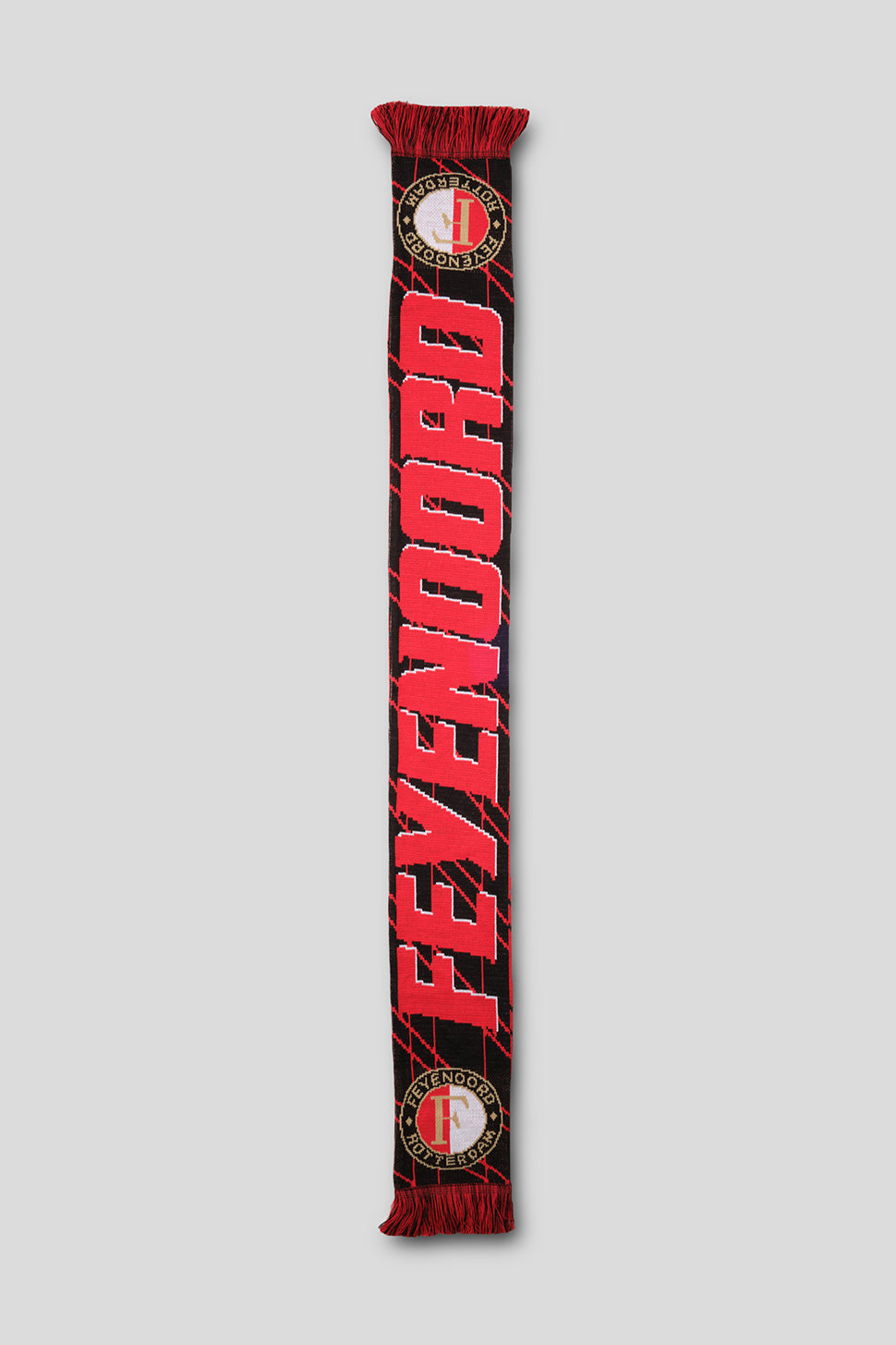 Scarf black-red logo 25/26