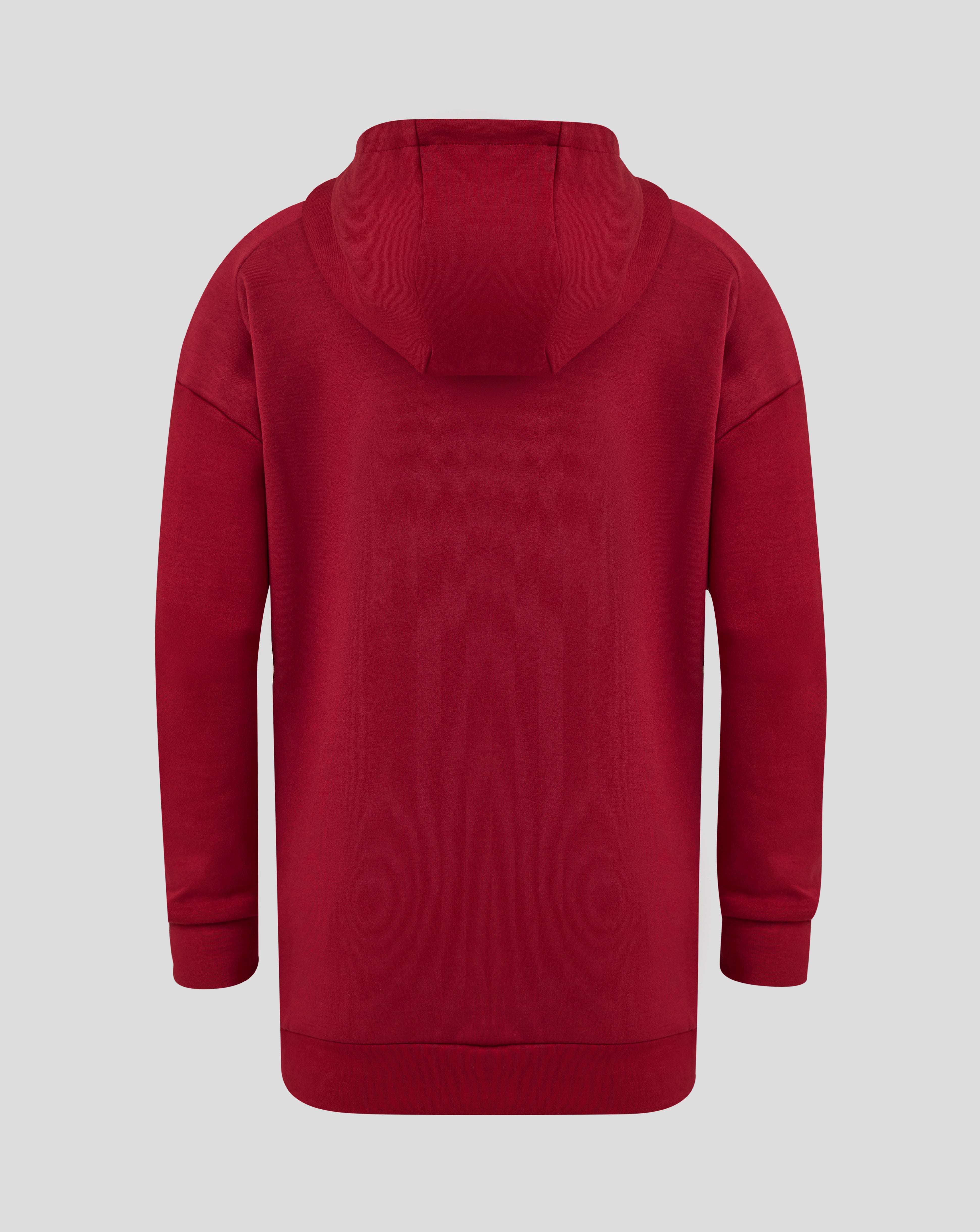 Feyenoord Travel Overhead Hoodie - Juniors - Biking Red