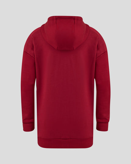 Feyenoord Travel Overhead Hoodie - Juniors - Biking Red