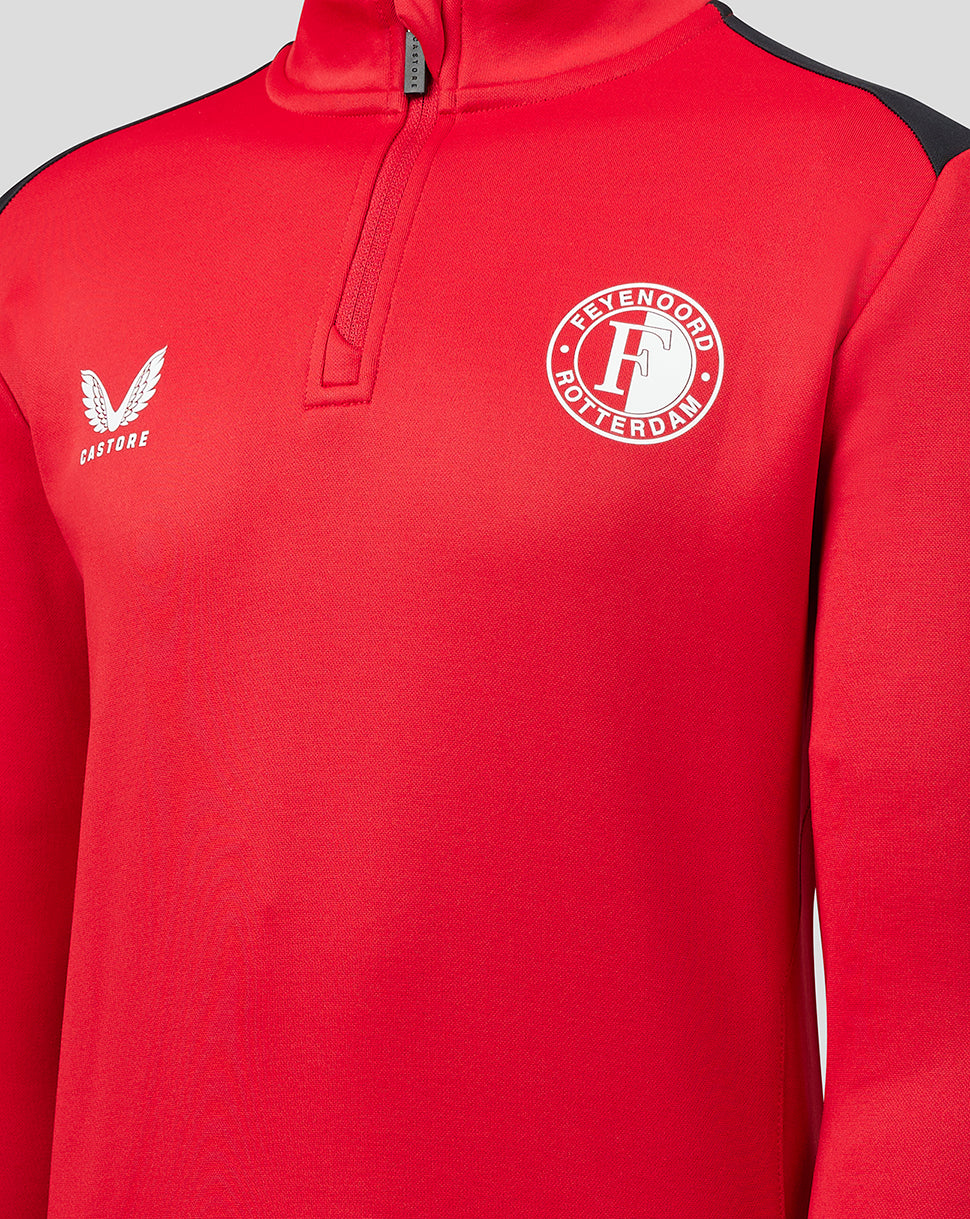 Feyenoord Players 1/4 Zip Top - Womens