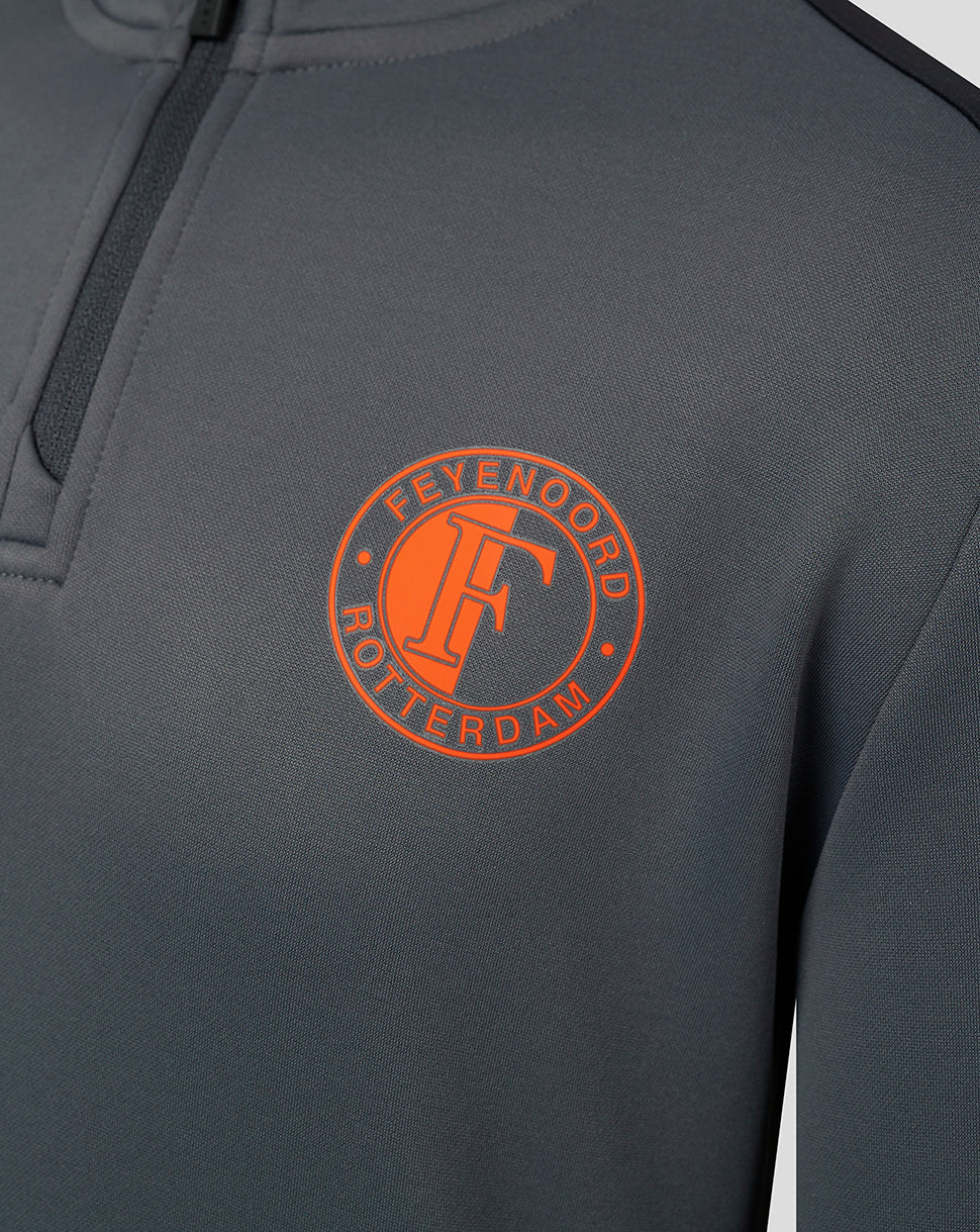 Feyenoord Staff Top with 1/4 Zip Fleece - Junior