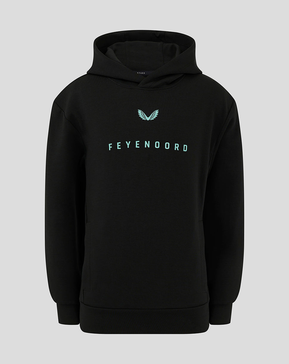 Feyenoord Travel Hoody Junior Black