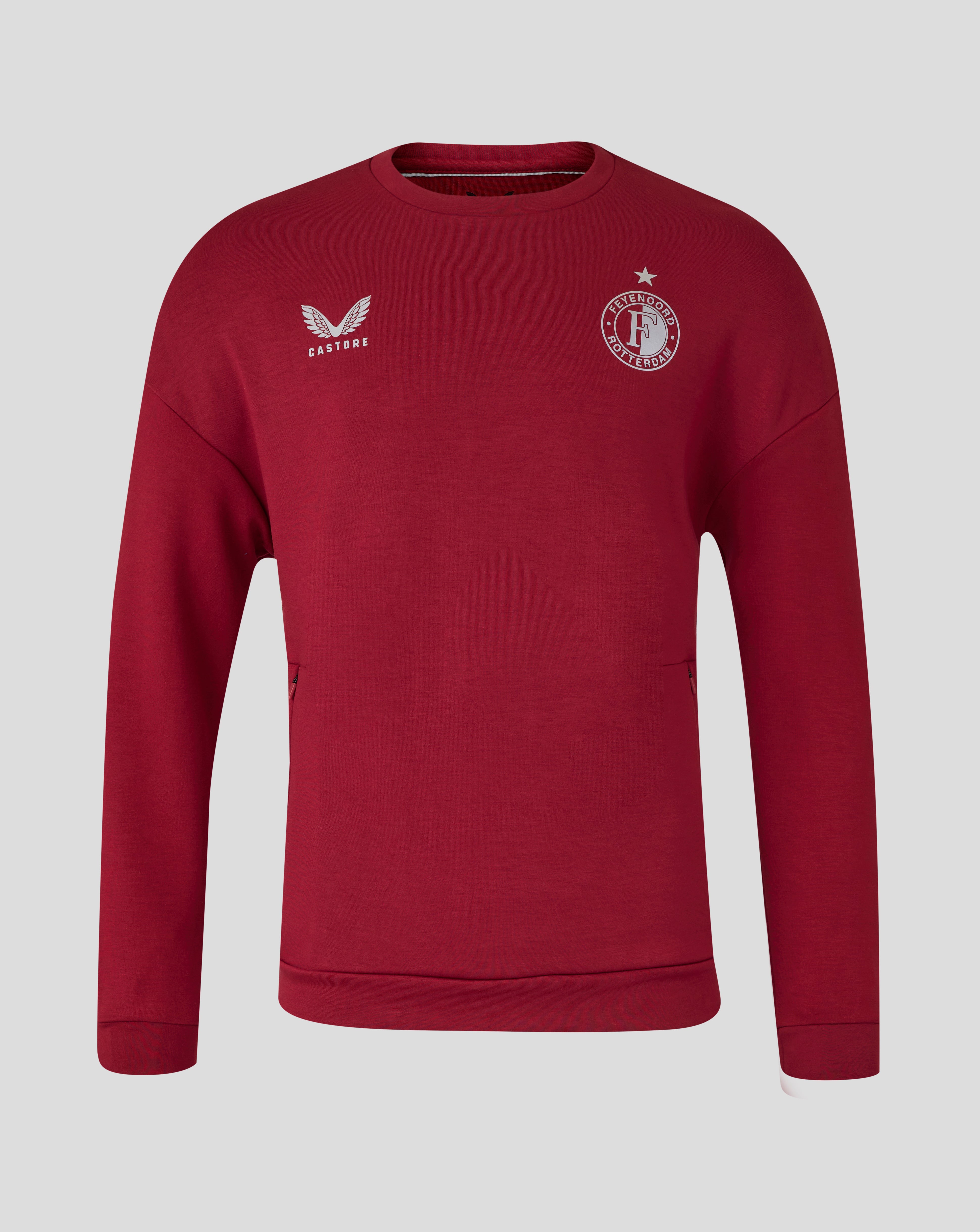 Feyenoord Travel Crew Sweat - Unisex - Biking Red