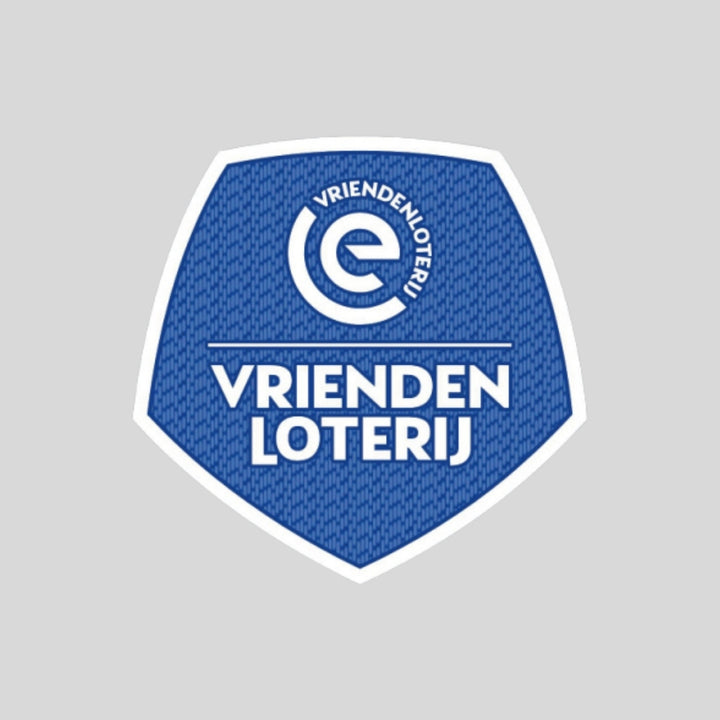 Blue shield Eredivisie badge with the VriendenLoterij logo in white.