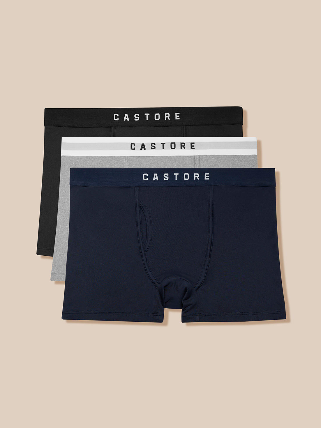Set van 3 Sportieve Boxers - Grijs