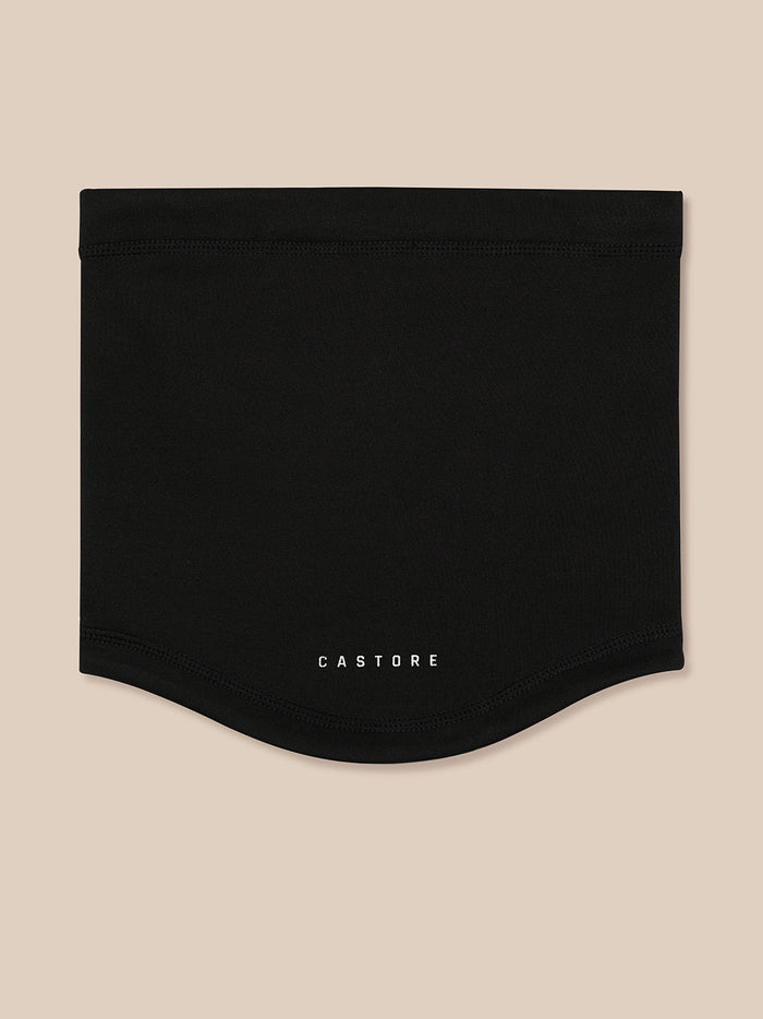 Black unisex Core Snood with Castore branding at the bottom edge, designed to cover the neck.