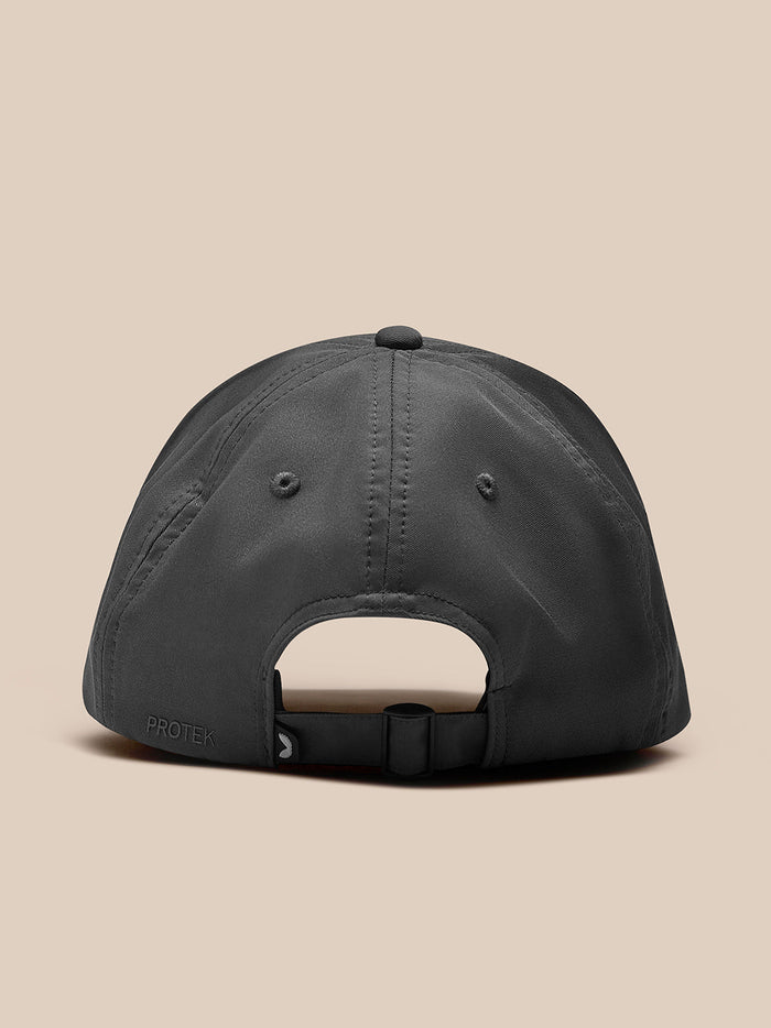 Back view of a gray Castore Active Logo Cap showing an adjustable strap at the rear.