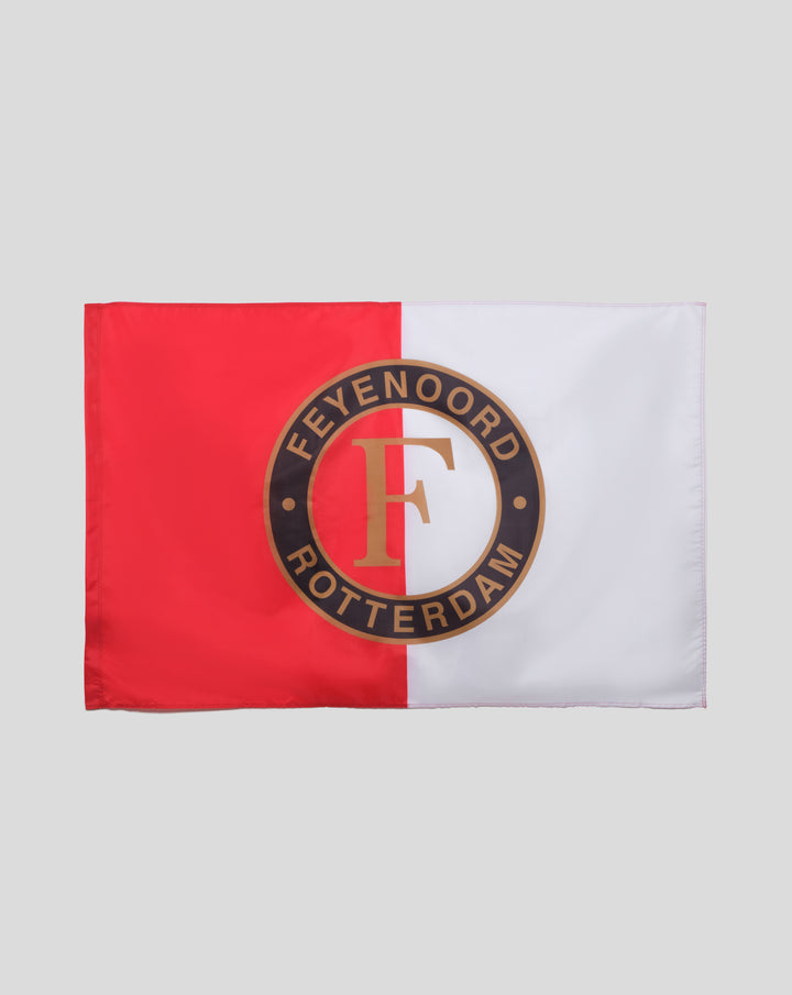 Feyenoord Vlag Met Logo Klein - Rood & Wit