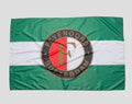 Green flag with logo