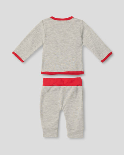 Feyenoord Tweedelige Baby Set - Grijs/Rood