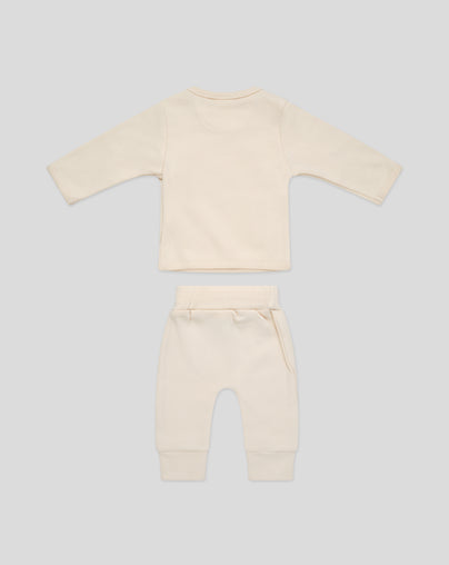 Feyenoord Tweedelige Baby Set - Beige