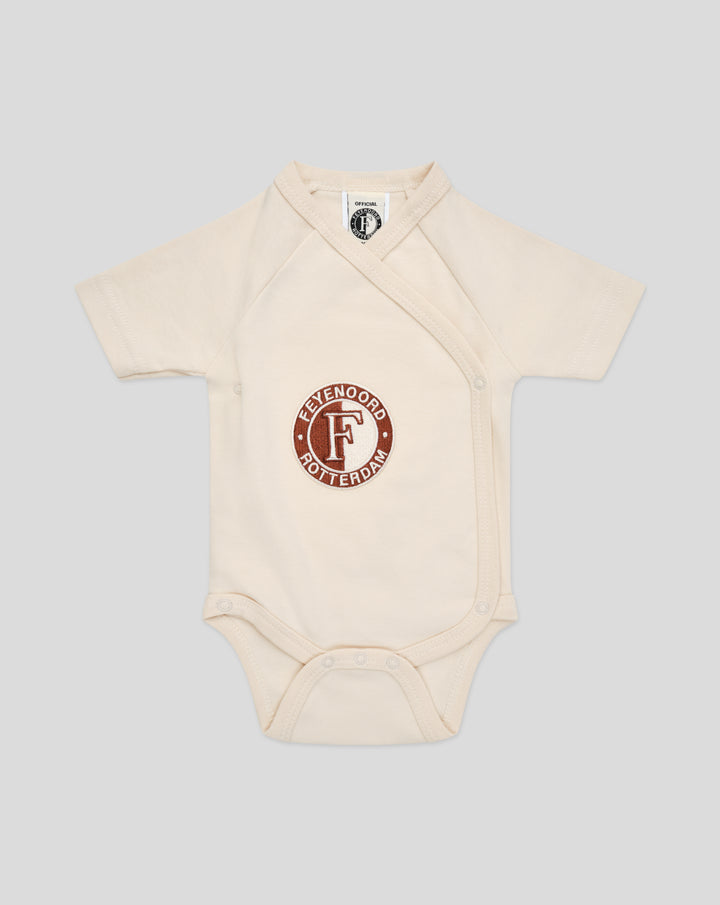 Feyenoord Baby Romper Logo - Beige