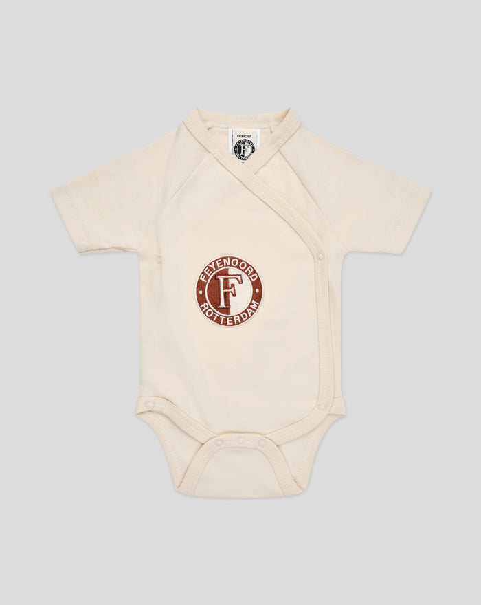 Feyenoord Baby Romper Logo - Beige