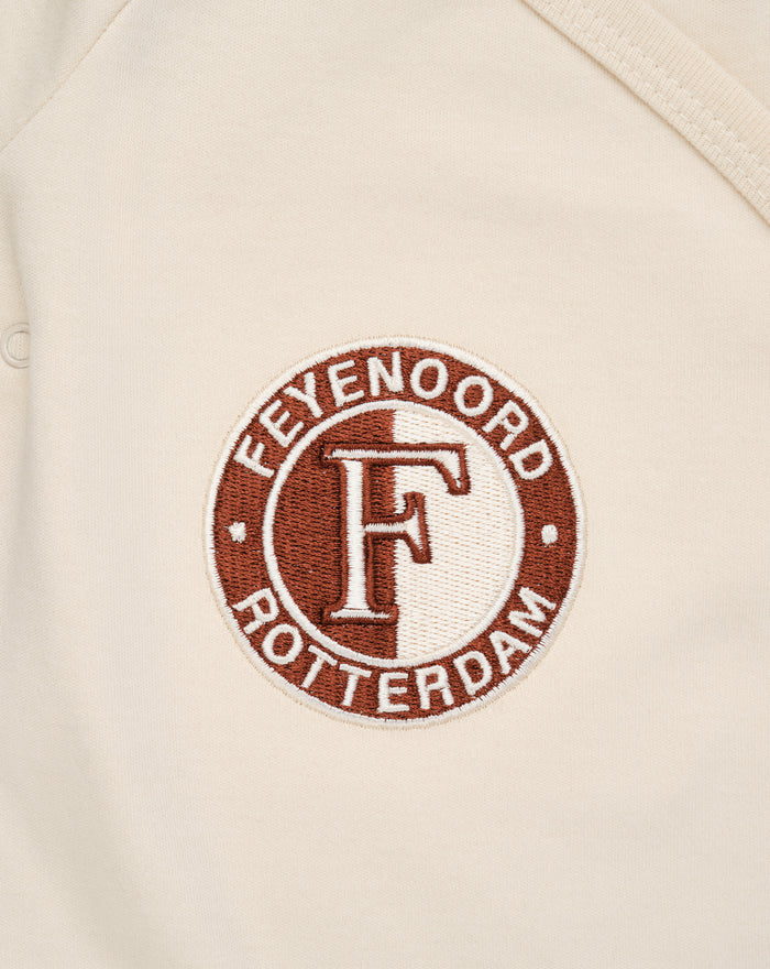 Feyenoord Baby Romper Logo - Beige