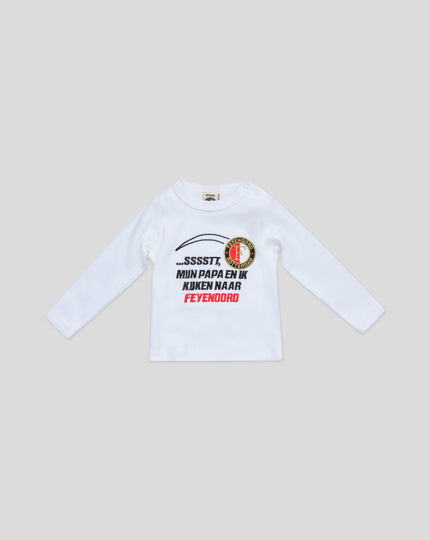 T-shirt baby ssst, my dad and I watch, white LM 25/26