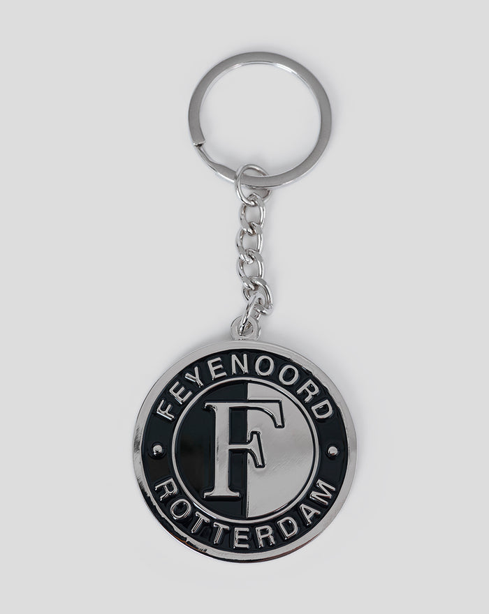 Feyenoord Sleutehanger met zwart logo