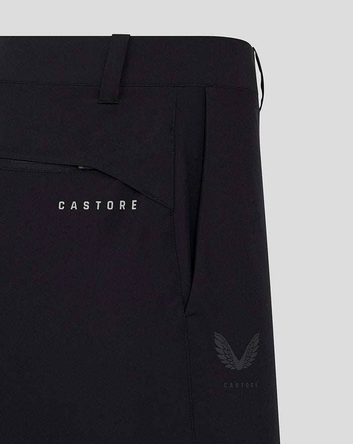 FEYENOORD golf shorts back view with zip pocket and Castore logo