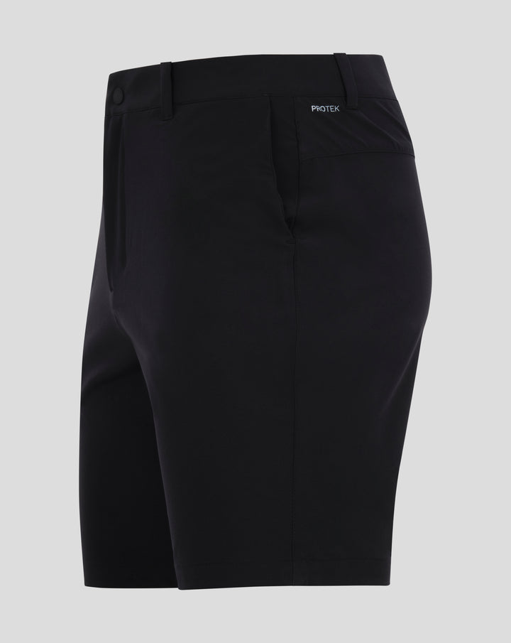 Back view of FEYENOORD golf shorts showing PROTEK branding and a side zip pocket