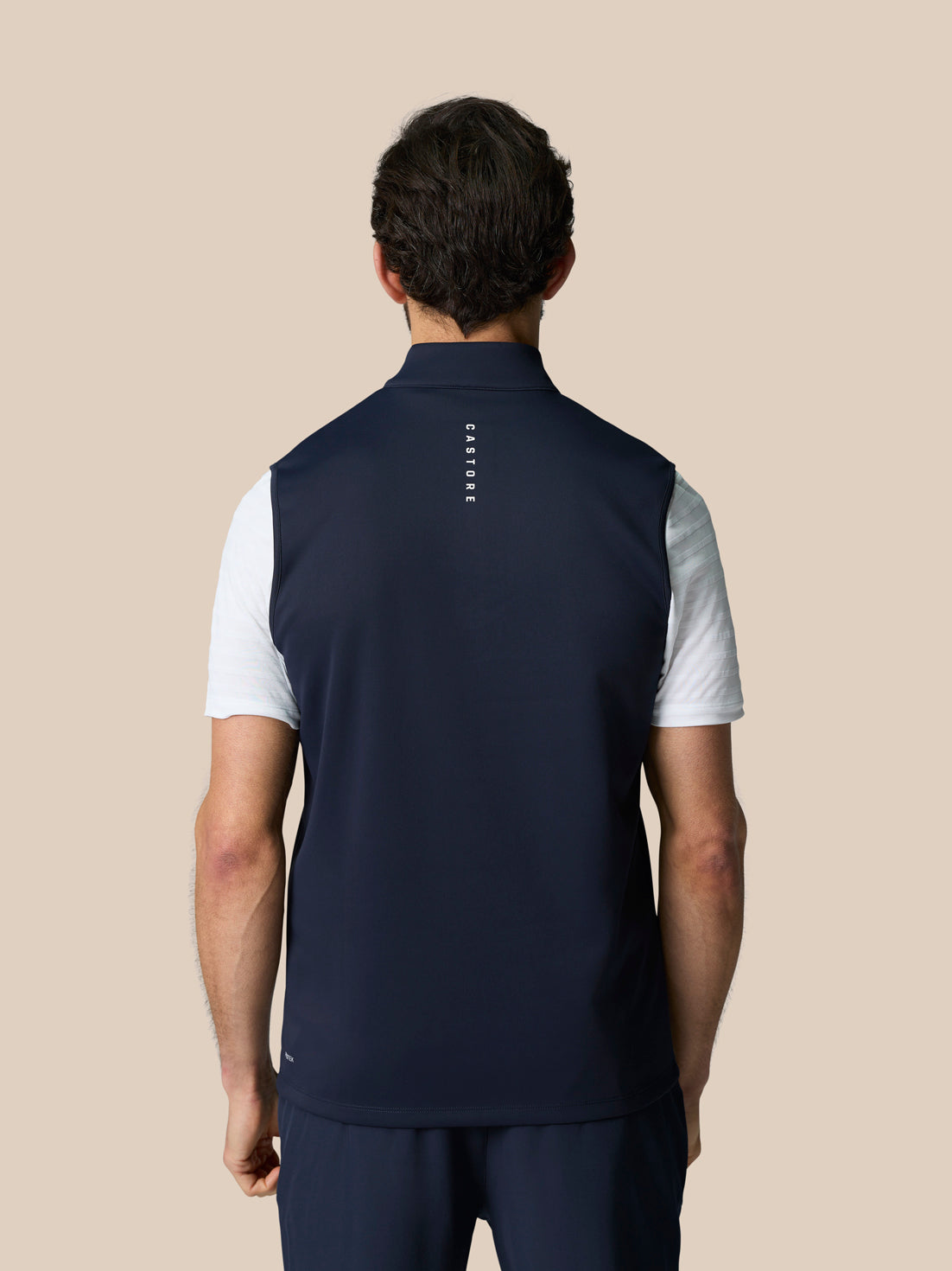 Club Halve Rits Gilet - Marineblauw