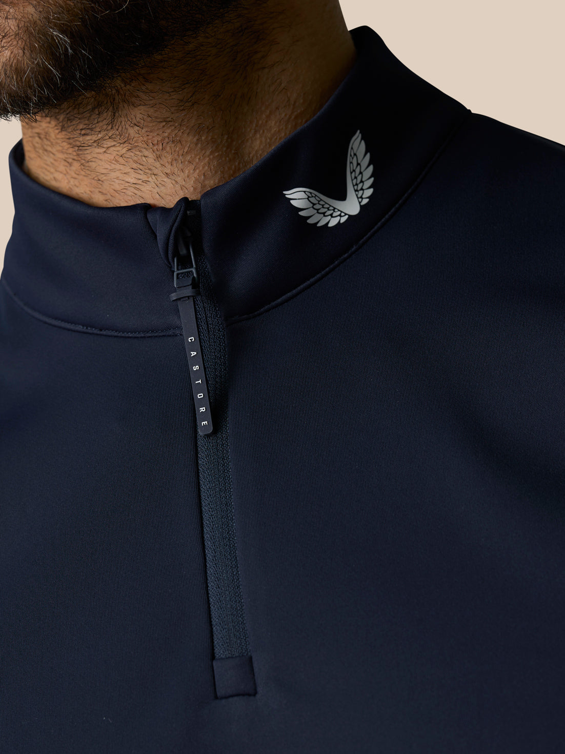 Club Halve Rits Gilet - Marineblauw