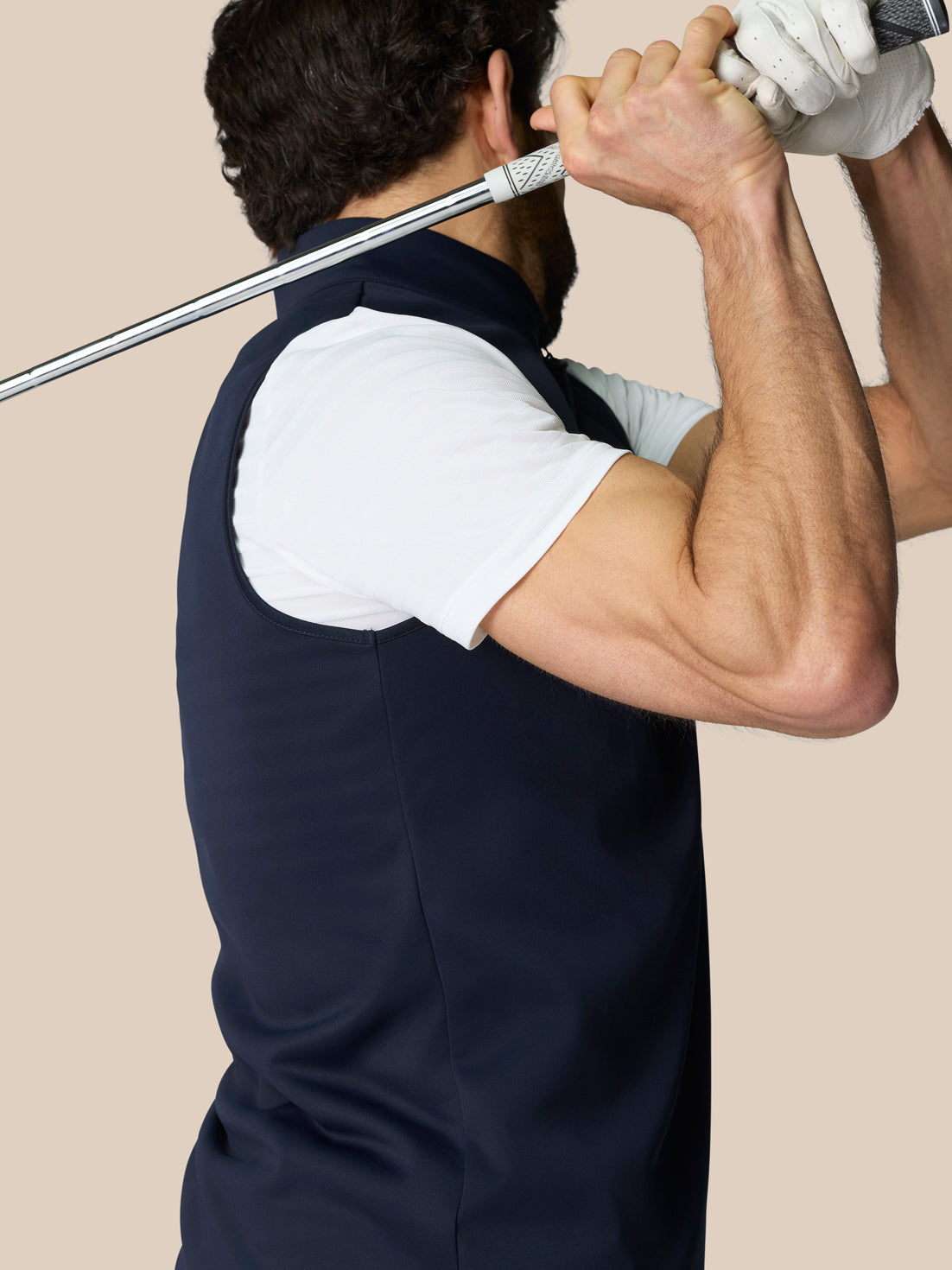 Club Halve Rits Gilet - Marineblauw