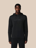 Black Flex Long Sleeve Hoodie with centered Castore logo and three piece adjustable hood