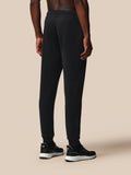 Back view of black Heren Flex Joggers showing a drawstring waist and tapered fit