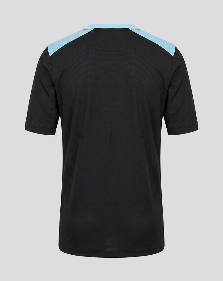 Back view of the Feyenoord Training Coaches T-Shirt with blue shoulder panels