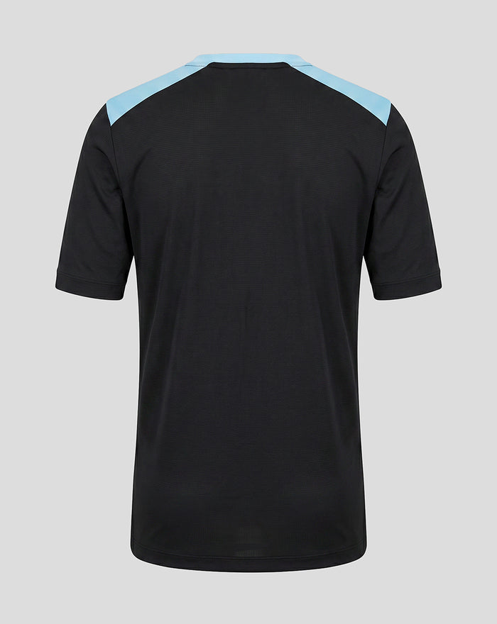 Back view of the Feyenoord Training Coaches T-Shirt with blue shoulder panels