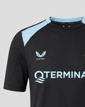 Front view of Feyenoord training jersey with light blue shoulder panels and large TERMINALS logo across the chest