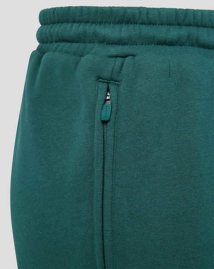 Teal Feyenoord Travel shorts close up of a vertical side zip pocket