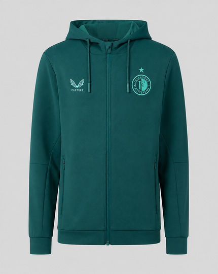 Feyenoord Travel 2026-2027 Hoodie - Junior - Groen