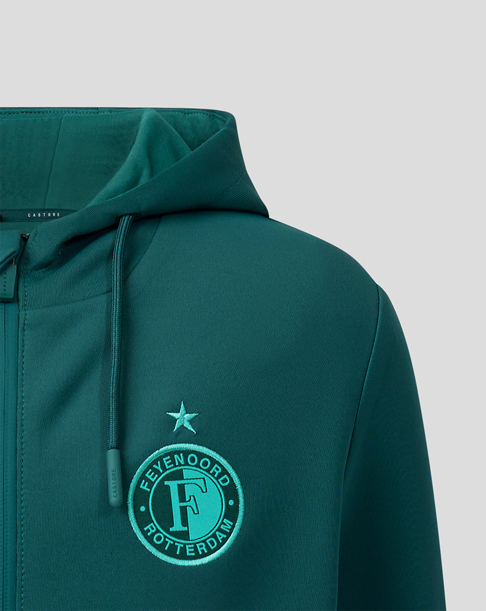 Feyenoord Travel 2026-2027 Hoodie - Junior - Groen