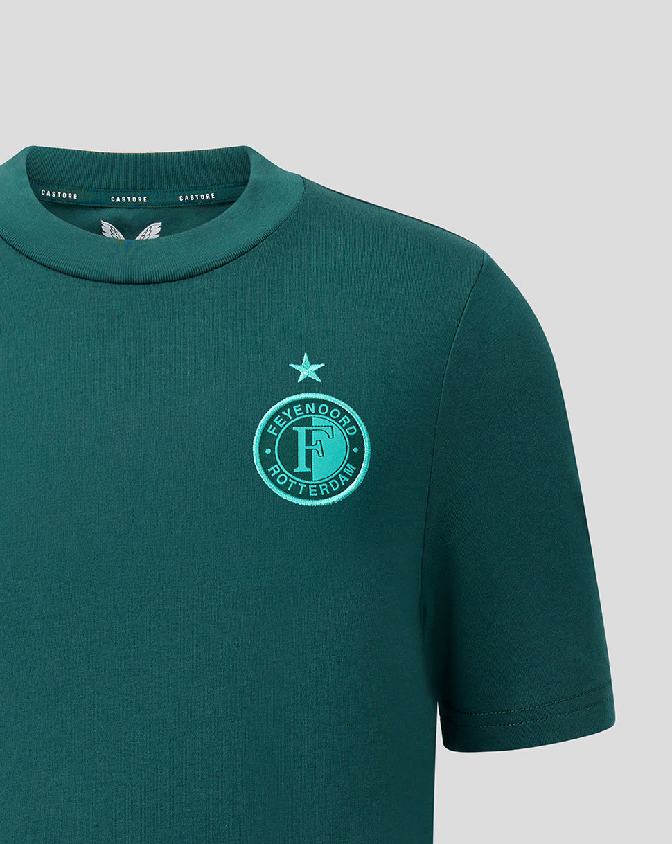 Feyenoord Travel 2026-2027 T-Shirt - Junior - Groen