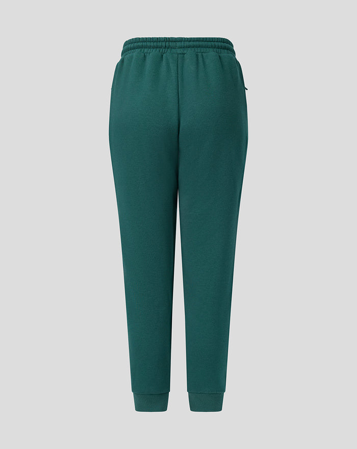 Groene junior Feyenoord Travel fleece joggers met elastische tailleband en geribbelde enkels