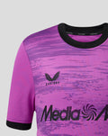 Purple Feyenoord goalkeeper shirt with black collar, Castore logo on the right chest and Feyenoord club badge on the left.