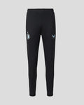 Black slim fit Feyenoord training pants with zip pockets and ankle zips; elastic waist; crest on right leg and Castore logo on left