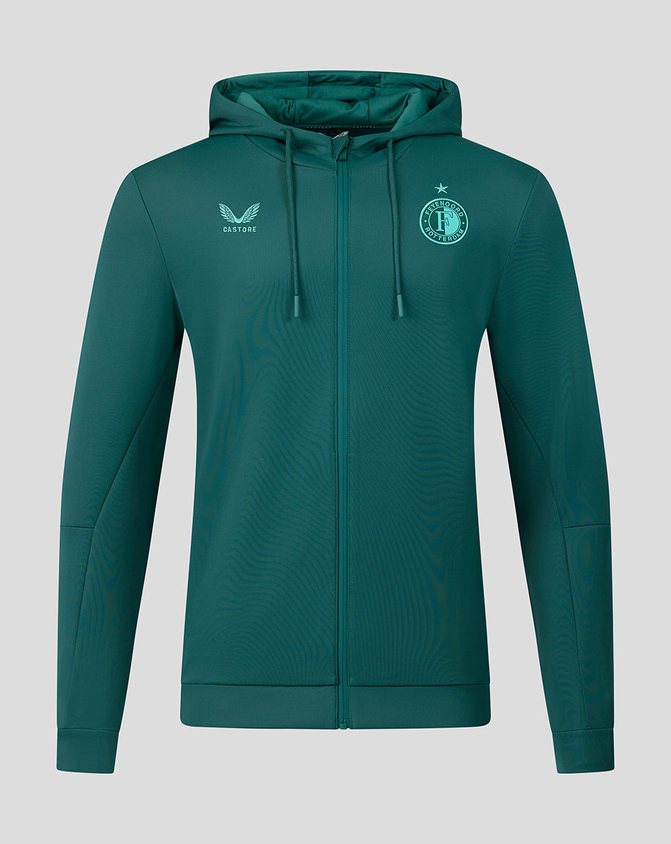 Feyenoord Travel 2026-2027 Hoodie - Mannen - Groen