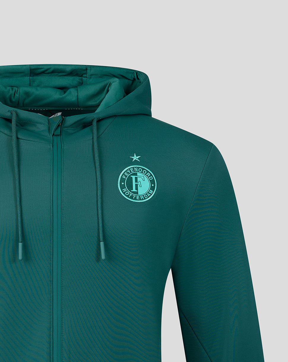 Feyenoord Travel 2026-2027 Hoodie - Mannen - Groen