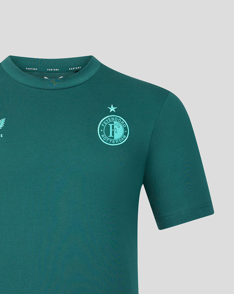 Feyenoord Travel 2026-2027 T-Shirt - Mannen - Groen