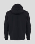 Back view of black hooded Feyenoord training jacket