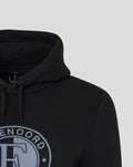 Black Feyenoord Core Hoody women's edition with hooded neckline and circular logo on the chest.