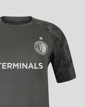 Dark grey Feyenoord Coaches Training Tee with Castore on right chest and Feyenoord crest on left TERMINALS across front.
