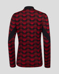 Back view of the women's Feyenoord Matchday Midlayer Top with red circular pattern.