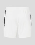 Back view of white Feyenoord Pro women's third shorts with black side piping.