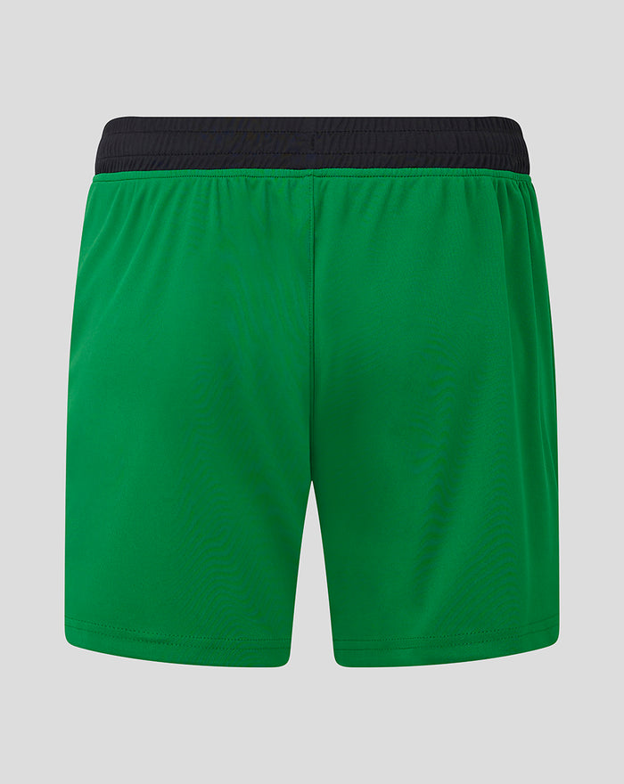 Back view of Feyenoord third shorts for women in green with a black elastic waistband