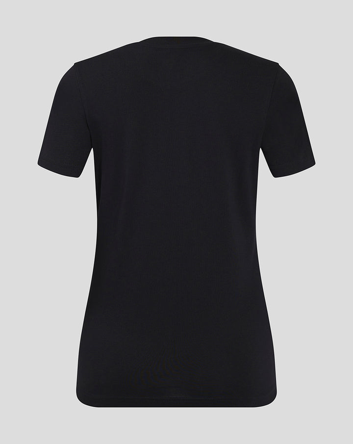 Back view of black women's Feyenoord Core Logo T-Shirt